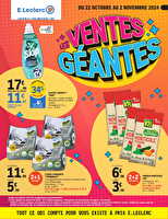 Ventes geantes 3 des magasins Leclerc Valable du 22 octobre au 02 novembre 2024