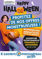 Happy halloween  des magasins Leclerc Valable du 25 octobre au 02 novembre 2024