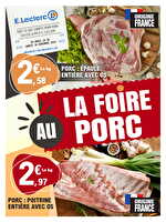 Foire a la viande et au porc 02 chez Leclerc Valable du 26 au 30 novembre 2024