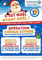 Cheque diff magasin nov24 chez Leclerc Valable du 19 novembre au 01 décembre 2024