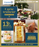 Carte traiteur festive - mixte chez Leclerc Valable du 26 novembre au 31 décembre 2024