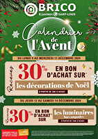 Offres de l'avent brico #2 des magasins Leclerc Valable du 02 au 07 décembre 2024