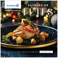 Carte traiteur festive - mixte chez Leclerc Valable du 02 au 31 décembre 2024