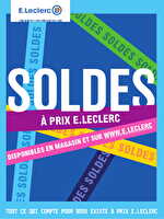 Soldes chez Leclerc Valable du 08 janvier au 04 février 2025