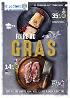 Foire au gras 1 chez Leclerc Valable du 21 janvier au 01 février 2025