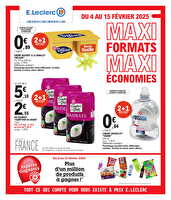 Maxi format maxi economies chez Leclerc Valable du 04 au 15 février 2025