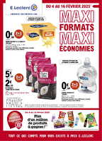 Maxi format maxi economies chez Leclerc Valable du 04 au 15 février 2025