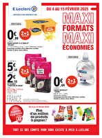 Maxi format maxi economies chez Leclerc Valable du 04 au 15 février 2025