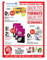 Maxi format maxi economies chez Leclerc Valable du 04 au 15 février 2025