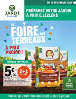 Trafic jardi printemps 2 chez Leclerc Valable du 11 au 22 mars 2025