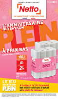 Semaine prochaine : l'anniversaire qui bat son plein à prix bas chez Netto Valable du 11 au 17 mars 2025