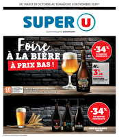 Foire à la bière à prix bas ! chez Super U Valable du 29 octobre au 10 novembre 2024