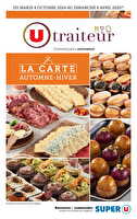 La carte automne - hiver chez Super U Valable du 08 octobre 2024 au 06 avril 2025