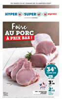 Foire au porc à prix bas ! chez Super U Valable du 14 au 19 janvier 2025