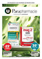 Parapharmacie chez Super U Valable du 04 au 23 mars 2025