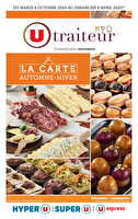 La carte automne - hiver chez U express Valable du 08 octobre 2024 au 06 avril 2025