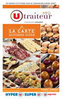 La carte automne - hiver chez U express Valable du 08 octobre 2024 au 06 avril 2025