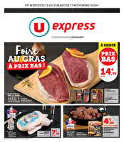 Foire au gras à prix bas ! chez U express Valable du 13 au 17 novembre 2024