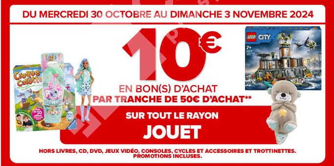 Découvrez l’astuce pour gagner 10€ sur vos achats de jouets chez Carrefour !