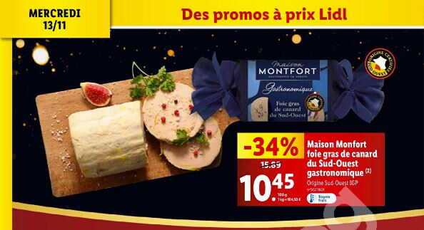 Alerte bon plan : Le foie gras de grande marque à prix mini chez Lidl !